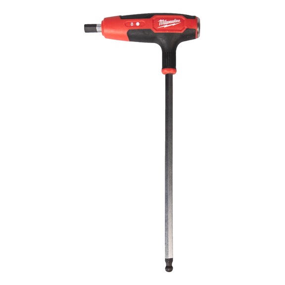 MILWAUKEE Innensechskant-T-Griff 8 mm mit Softgrip-Auflage 4932498687 - Schraubendreher, -einsatz (nicht spezifiziert)