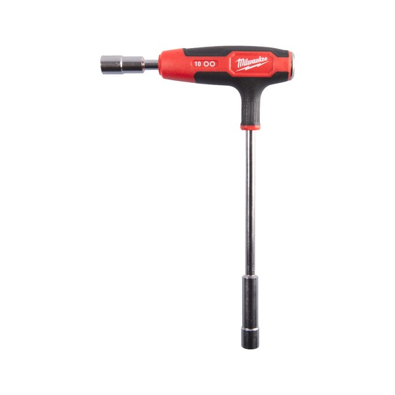 MILWAUKEE Steckschl&uuml;ssel-T-Griff 10 mm mit Softgrip-Auflage 4932498711 - Schraubendreher, -einsatz (nicht spezifiziert)