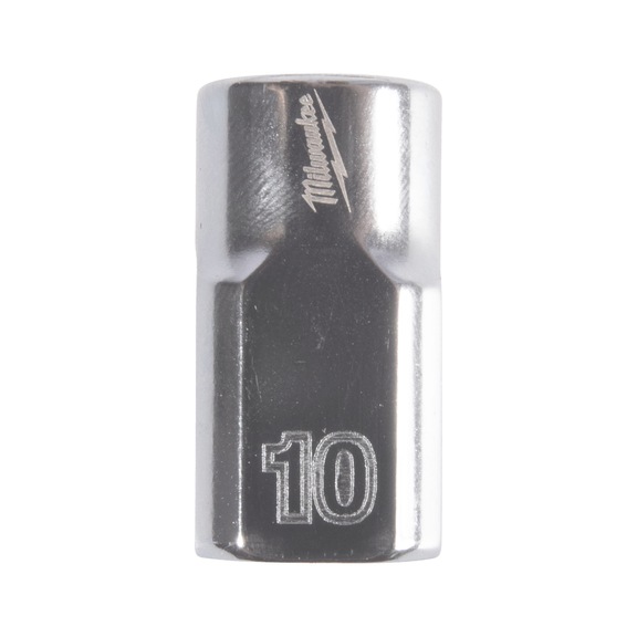 MILWAUKEE Steckschl&uuml;ssel 3/8 Zoll 12-kant, metrisch Standard - 10 mm 4932498802 - Steckschl&uuml;sseleinsatz (Metallkasten)