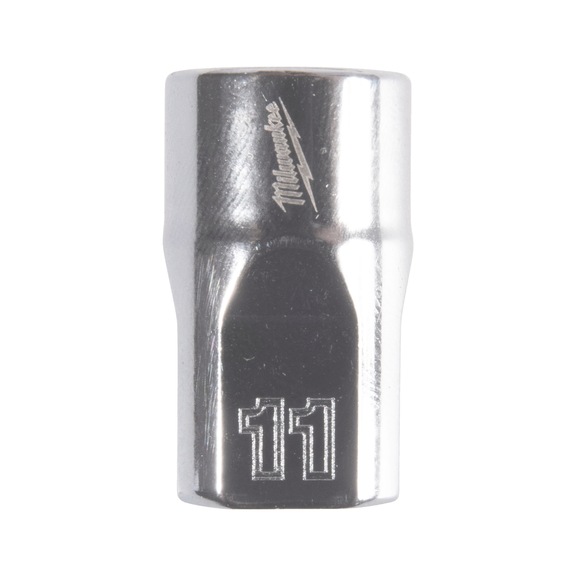 MILWAUKEE Steckschl&uuml;ssel 3/8 Zoll 12-kant, metrisch Standard - 11 mm 4932498803 - Steckschl&uuml;sseleinsatz (Metallkasten)