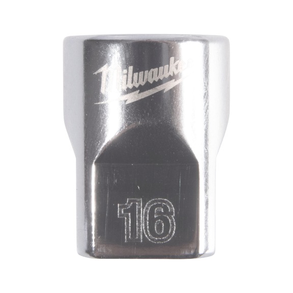 MILWAUKEE Steckschl&uuml;ssel 3/8 Zoll 12-kant, metrisch Standard - 16 mm 4932498808 - Steckschl&uuml;sseleinsatz (Metallkasten)