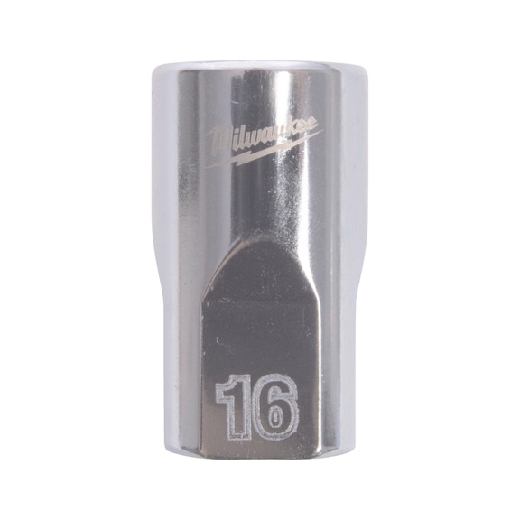 MILWAUKEE Steckschl&uuml;ssel 1/2 Zoll 12-kant, metrisch, Standard - 16 mm 4932498826 - Steckschl&uuml;sseleinsatz (Metallkasten)