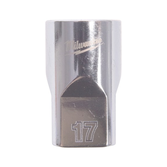 MILWAUKEE Steckschl&uuml;ssel 1/2 Zoll 12-kant, metrisch, Standard - 17 mm 4932498827 - Steckschl&uuml;sseleinsatz (Metallkasten)
