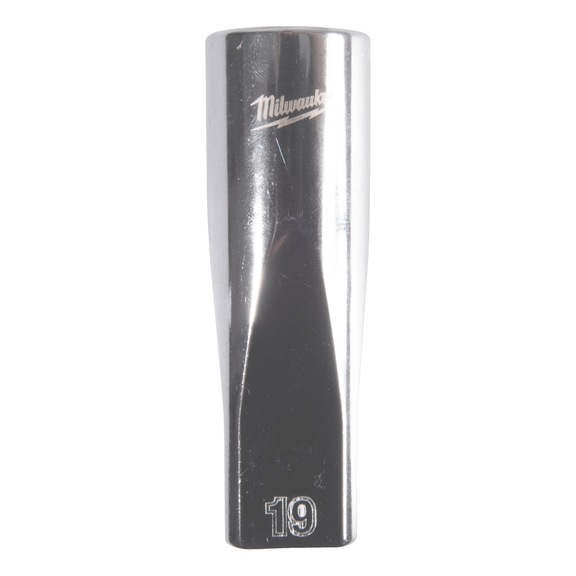 MILWAUKEE Steckschl&uuml;ssel 1/2 Zoll 12-kant, metrisch, lang - 19 mm 4932498840 - Steckschl&uuml;sseleinsatz (Metallkasten)