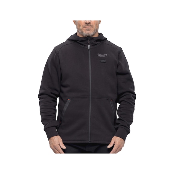 MILWAUKEE Akku-Heiz-Kapuzenpullover Herren schwarz ohne Akku u. Ladeger&auml;t 4932499192 - Pullover