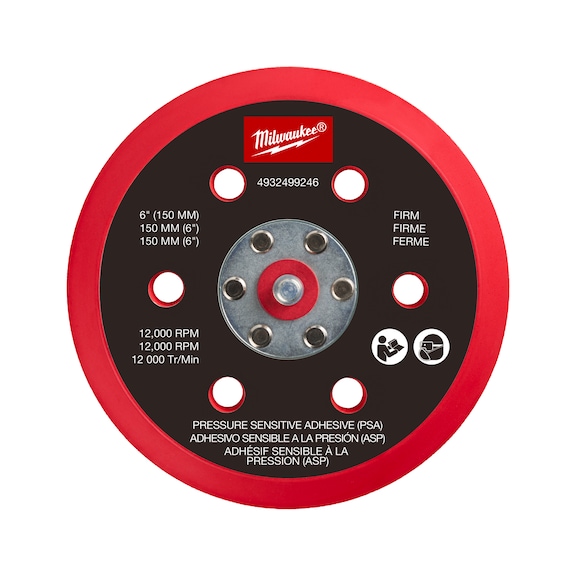MILWAUKEE Akku-Exzenterschleifer Schleifteller f&uuml;r M12 FUEL(TM) 4932499246 - Schleifsegment, Honwerkzeug, Schleifstab, Abziehstein