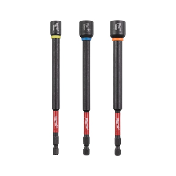 MILWAUKEE Steckschl&uuml;ssel-Set SHOCKWAVE(TM) lang (3-teilig) 4932499426 - Steckschl&uuml;ssel