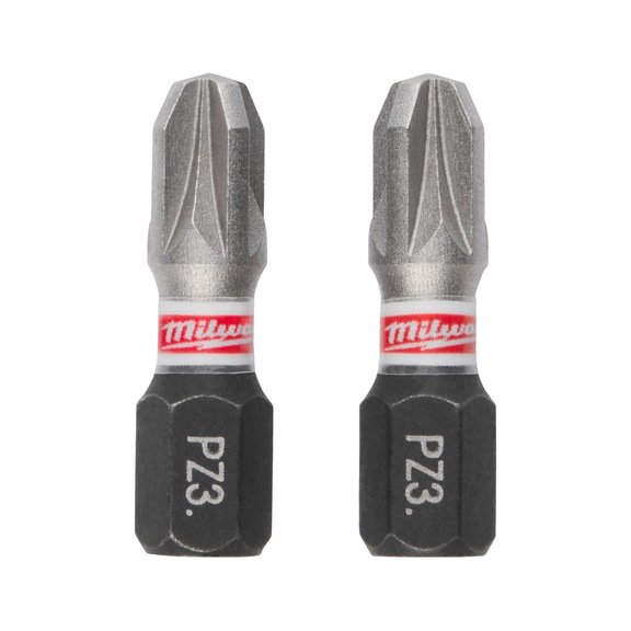 MILWAUKEE Schrauberbit Pozidrive PZ3 x 25 mm - 3 St&uuml;ck 4932500357 - Bit f&uuml;r Kreuzschlitzschrauben