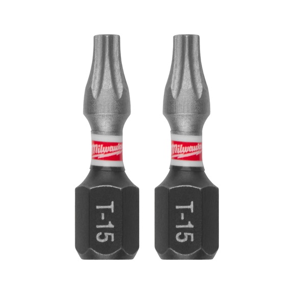 MILWAUKEE Schrauberbit Torx TX15 x 25 mm - 3 St&uuml;ck 4932500362 - Bit f&uuml;r Innensechsrundschrauben