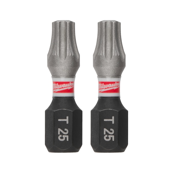 MILWAUKEE Schrauberbit Torx TX25 x 25 mm - 3 St&uuml;ck 4932500364 - Bit f&uuml;r Innensechsrundschrauben