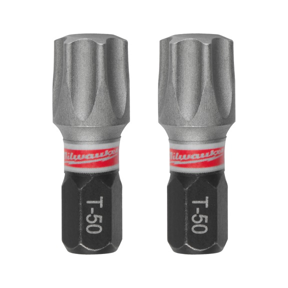 MILWAUKEE Schrauberbit Torx TX50 x 25 mm - 3 St&uuml;ck 4932500368 - Bit f&uuml;r Innensechsrundschrauben