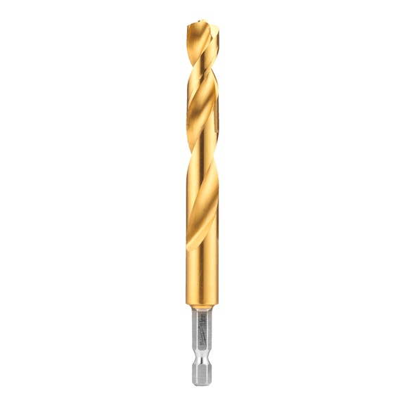 MILWAUKEE Metalbohrer SHOCKWAVE(TM) HSS-TiN Red Hex 11,5 mm - 5 St&uuml;ck 4932500416 - Spiralbohrer mit Zylinderschaft