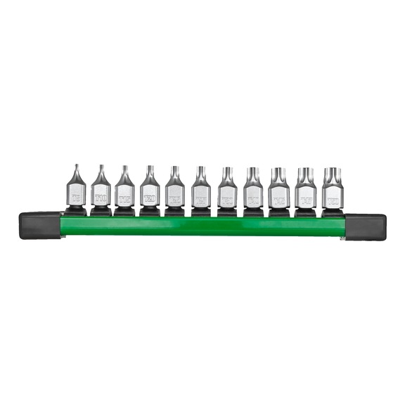 MILWAUKEE Bit-Steckschl&uuml;sseleinsatz TX 1/4 Zoll kurz Set, 11-teilig 4932500430 - Bit f&uuml;r Innensechsrundschrauben