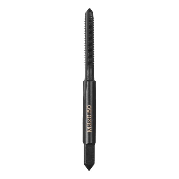 MILWAUKEE Through-hole tap M3 x 0.50 mm, straight-fluted 4932500587 - Hand tap set