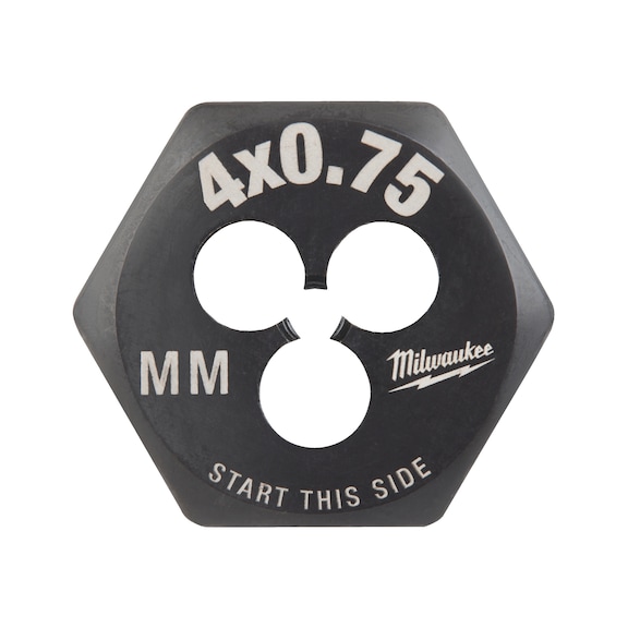 MILWAUKEE Thread cutter M4 x 0.75 mm 4932500611 - Thread-cutting tool assortment
