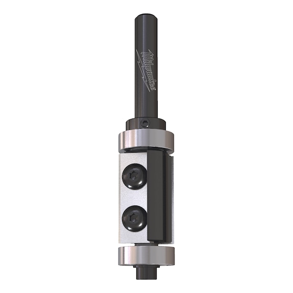 MILWAUKEE Indexable insert jig/flush cutter 19/90 mm with 8 mm shank 4932500946 - Flush cutters