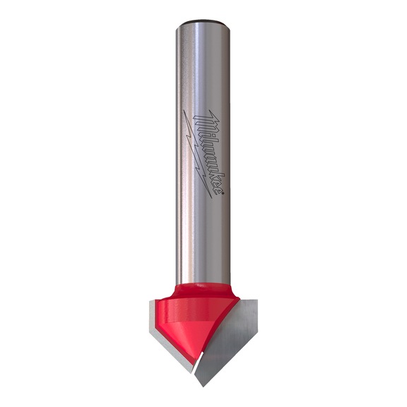 MILWAUKEE V-Nutfr&auml;ser 16/52,8 mm mit 8 mm Schaft - 1 St&uuml;ck 4932500953 - Schaftfr&auml;ser (nicht l&ouml;sbare Schneiden)