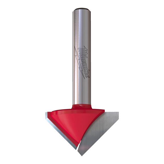 MILWAUKEE V-Nutfr&auml;ser 31,7/63,5 mm mit 8 mm Schaft - 1 St&uuml;ck 4932500954 - Schaftfr&auml;ser (nicht l&ouml;sbare Schneiden)