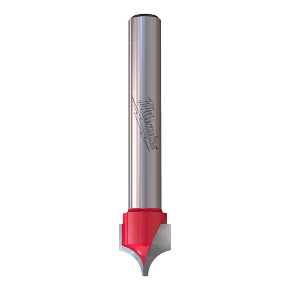 MILWAUKEE Dekorprofilfr&auml;ser 10/1,3/50 mm mit 1/4 Zoll Schaft - 1 St&uuml;ck 4932500961 - Schaftfr&auml;ser (nicht l&ouml;sbare Schneiden)