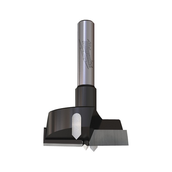 MILWAUKEE Scharnierfr&auml;ser 40 mm mit 8 mm Schaft - 1 St&uuml;ck 4932501046 - Schaftfr&auml;ser (nicht l&ouml;sbare Schneiden)