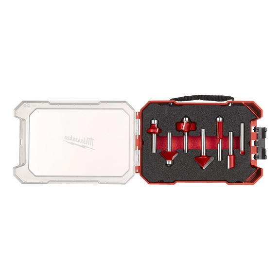 MILWAUKEE Fr&auml;ser-Set mit 8 mm Schaft (7-teilig) 4932501052 - Schaftfr&auml;ser (nicht l&ouml;sbare Schneiden)