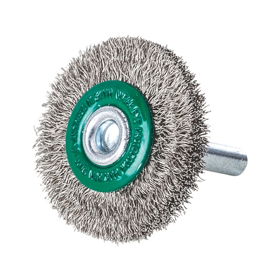 MILWAUKEE Edelstahlrundb&uuml;rste 40x9 mm S6 0,2 mm Drahtst&auml;rke gewellt - 3 St&uuml;ck 4932501702 - Rundb&uuml;rste
