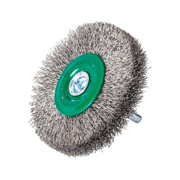 MILWAUKEE Edelstahlrundb&uuml;rste 70x9 mm S6 0,3 mm Drahtst&auml;rke gewellt - 3 St&uuml;ck 4932501708 - Rundb&uuml;rste