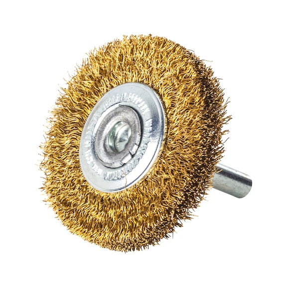 MILWAUKEE Messingrundb&uuml;rste 50 x 10 mm S6 0,3 mm Drahtst&auml;rke gewellt 3 St&uuml;ck 4932501709 - Rundb&uuml;rste
