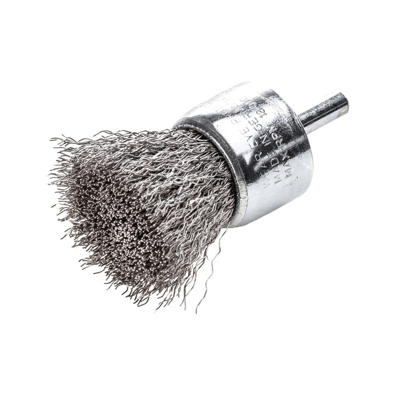 MILWAUKEE Edelstahlpinselb&uuml;rste 22x25x68 mm S6 0,3 mm Drahtst&auml;rke gewellt 4932501723 - Pinselb&uuml;rste