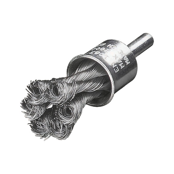 MILWAUKEE Stahlpinselb&uuml;rste 19x28x72mm S6 0,35mm Drahtst&auml;rke gezopft 3 St&uuml;ck 493250173 - Pinselb&uuml;rste