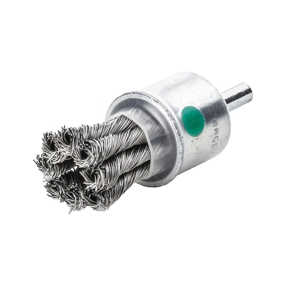 MILWAUKEE Edelstahlpinselb&uuml;rste 19x28x72 mm S6 0,35 mm Drahtst&auml;rke gezopft 4932501731 - Pinselb&uuml;rste