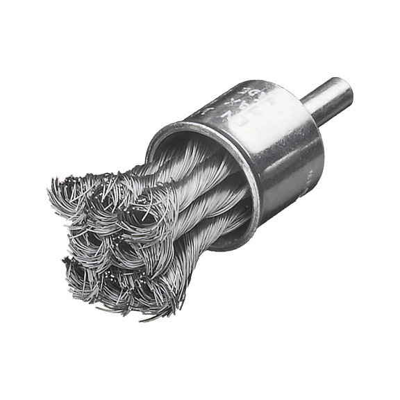 MILWAUKEE Stahlpinselb&uuml;rste 22x28x72mm S6 0,35mm Drahtst&auml;rke gezopft 3 St&uuml;ck 493250173 - Pinselb&uuml;rste