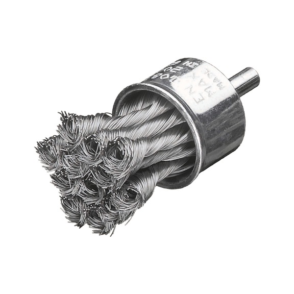 MILWAUKEE Stahlpinselb&uuml;rste 29x28x72mm S6 0,35mm Drahtst&auml;rke gezopft 3 St&uuml;ck 493250173 - Pinselb&uuml;rste