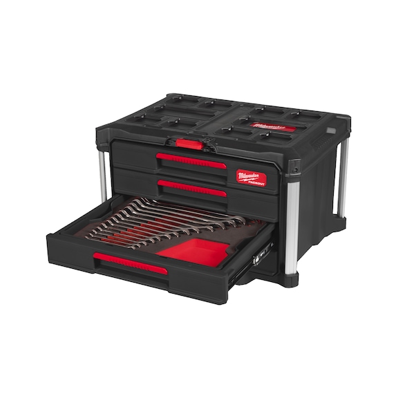 MILWAUKEE Werkzeugkoffer mit Einlage 62-teilig Maul- und Ringschl&uuml;ssel-Set 4932501865 - Werkzeugkoffer (Werkstatt)