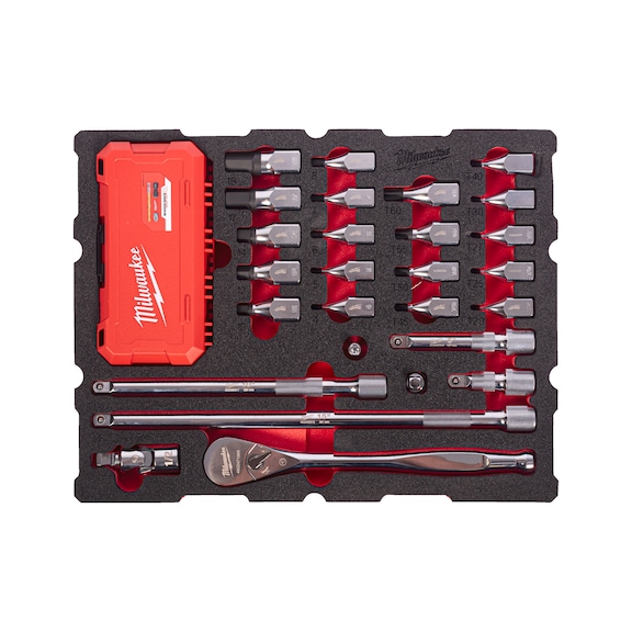 MILWAUKEE Einlage f&uuml;r Werkzeugkoffer 4932501870 - Bit-Satz
