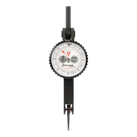 TESA TECHNOLOGY INTERAPID 313 B-4 dial test indicator, dial face 1.21 inches, measuring range 0.016 inches - Interapid 2026 dial test indicator