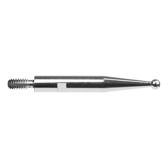 TESA TECHNOLOGY Carbide-ball contact point, M1.4 thread, diameter 0.08 inch, length 0.85 inch - Interapid 2026 indicator contact points