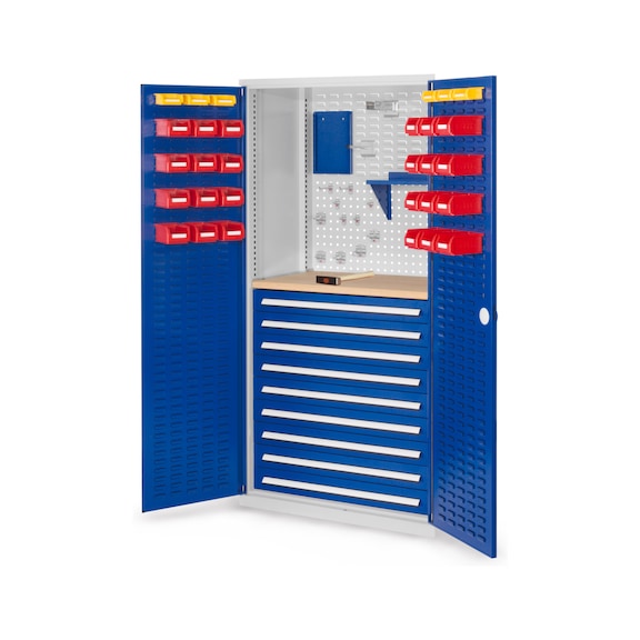 RASTERPLAN Armoire &agrave; portes &agrave; rabattement avec tiroirs
