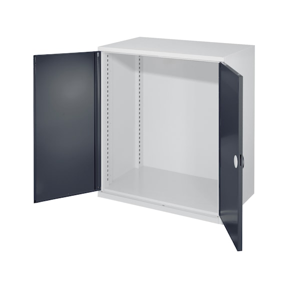RASTERPLAN Schwerlastschrank o.Mittelwand Mod.60 m.Vollblecht&uuml;ren, HxBxT 1110x1000x600mm - Schwerlastschrank ohne Mitteltrennwand
