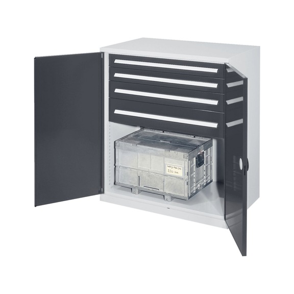 RASTERPLAN Arm. chrg lrdes ss s&eacute;p. ctrl, mod 62 av porte tle pleine, HxlxP 1110x1000x600 mm - Armoires pour charges lourdes sans s&eacute;parateur central
