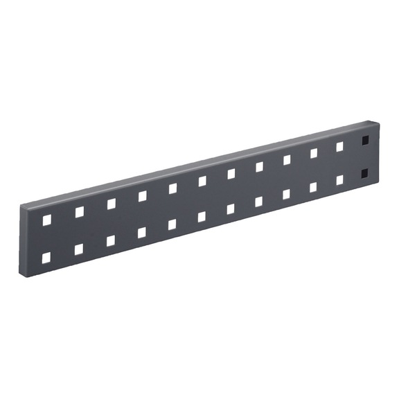 RASTERPLAN Duvar rayı delikli panel, 460 x 70 mm, RAL 7016 - Delikli metal plaka duvar rayı