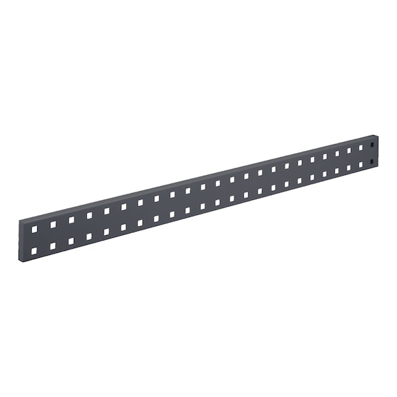 RASTERPLAN Duvar rayı delikli panel, 920 x 70 mm, RAL 7016 - Delikli metal plaka duvar rayı