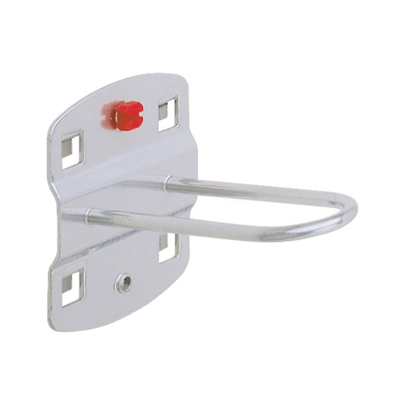 RASTERPLAN Rod holder L 65mm B 25mm aluminium-coloured - Round holder