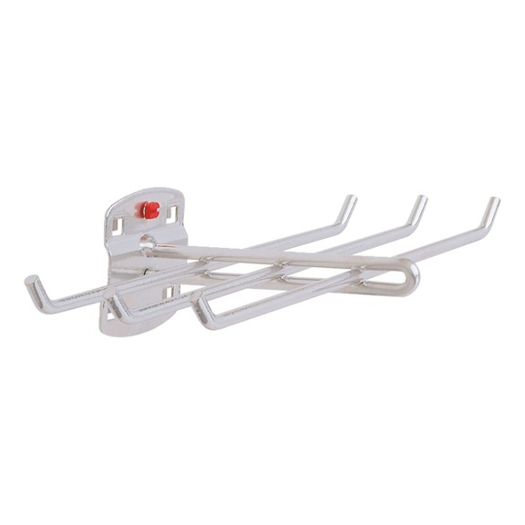 RASTERPLAN Portautensile, 6 posti L 140 B 240 mm color alluminio - Portautensili