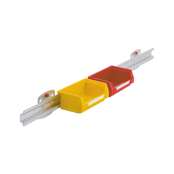 RASTERPLAN Support de bacs &agrave; bec 550x38&nbsp;mm couleur alu - Support pour bacs &agrave; bec