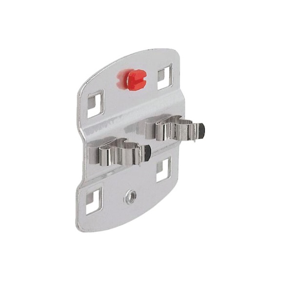 RASTERPLAN Soporte de sujeci&oacute;n de herramienta, doble 16 mm color aluminio - Soporte de sujeci&oacute;n para herramientas
