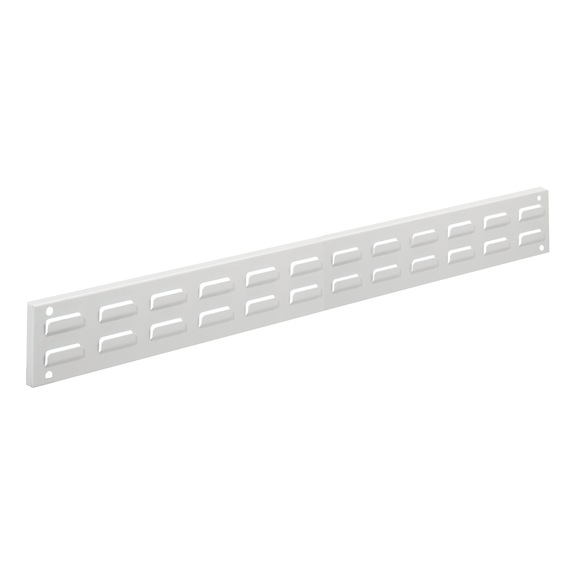 RASTERPLAN Wandrail met sleufpaneel 920x100 mm RAL 7035 - Wandrails voor sleufpanelen