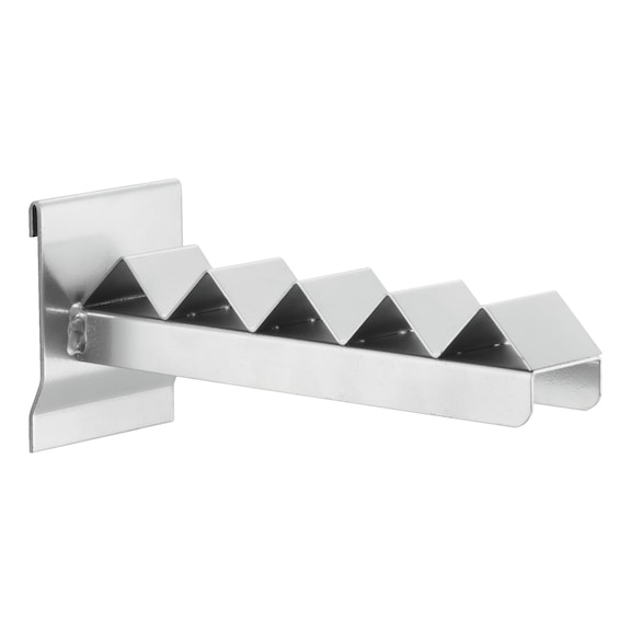 RASTERPLAN Accessoires voor asdrager voor sleufpanelen - Geribbelde beugel, piekafstand 55&nbsp;mm