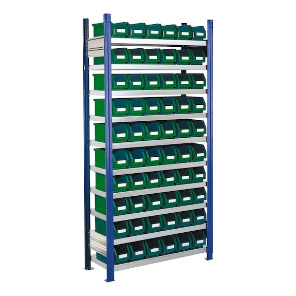 RASTERPLAN Inhaakstelling met magazijnbakken