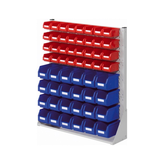 RASTERPLAN Tek tar. stand sis. &uuml;nite., Model 32, YxGxD1100x1000x240mm, rnk.RAL7035 a&ccedil;ık gri - Stand sistem &uuml;niteleri, tek taraflı
